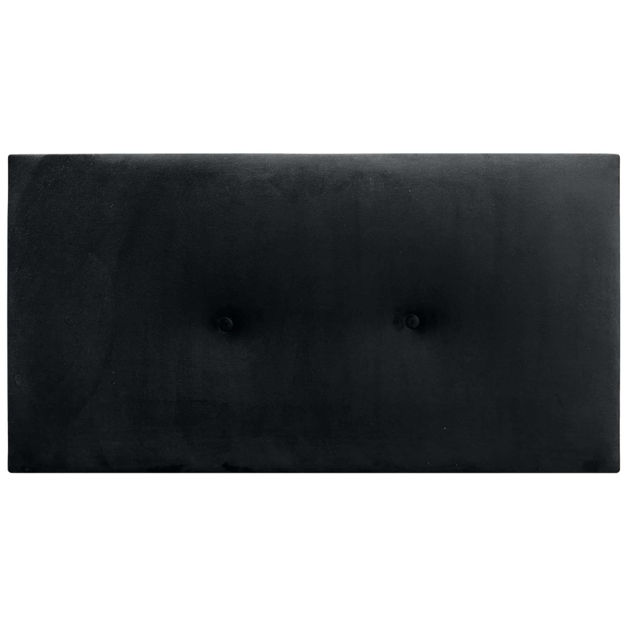 DHOME Testiera in velluto liscio con bottoni alta gamma moderna testiera imbottita per letto di lusso (Nero, 95x60cm) - 3