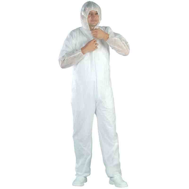 Combinaison de protection avec cagoule Tidy Professional White SPP (Lot de 50) Blanc XL - 2