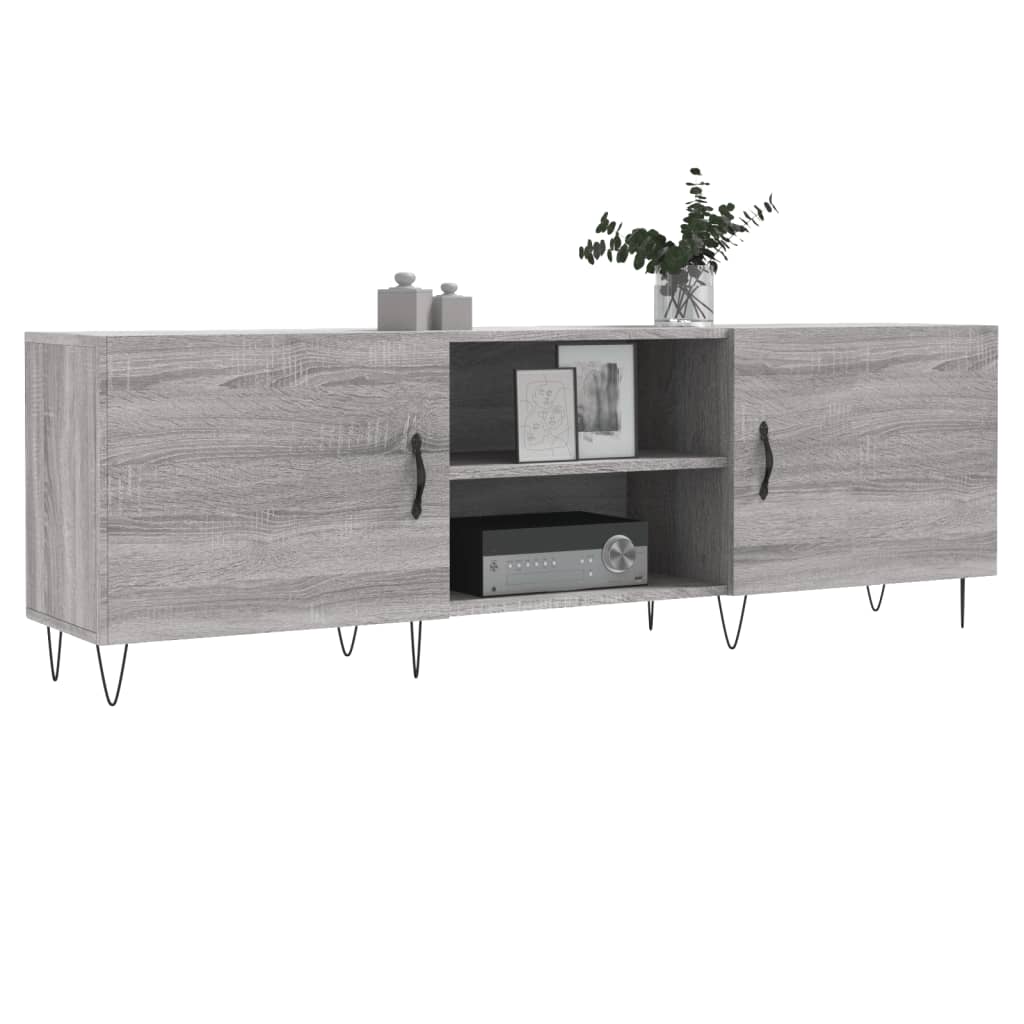 Meuble TV sonoma gris 150x30x50 bois d'ingénierie - 3