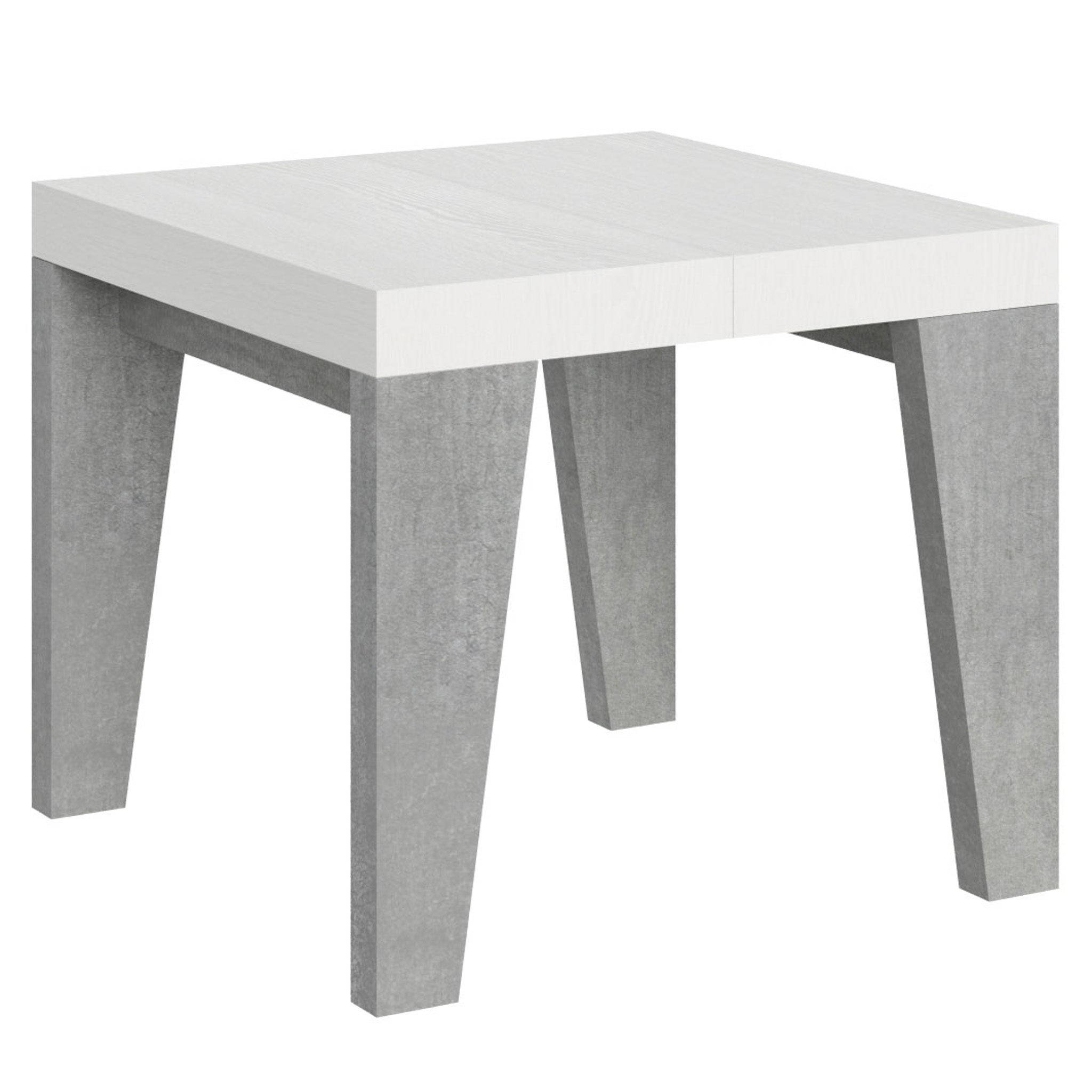 Canapé Amsen beige de 2 places en contreplaqué de chêne avec pieds en acier inoxydable brossé