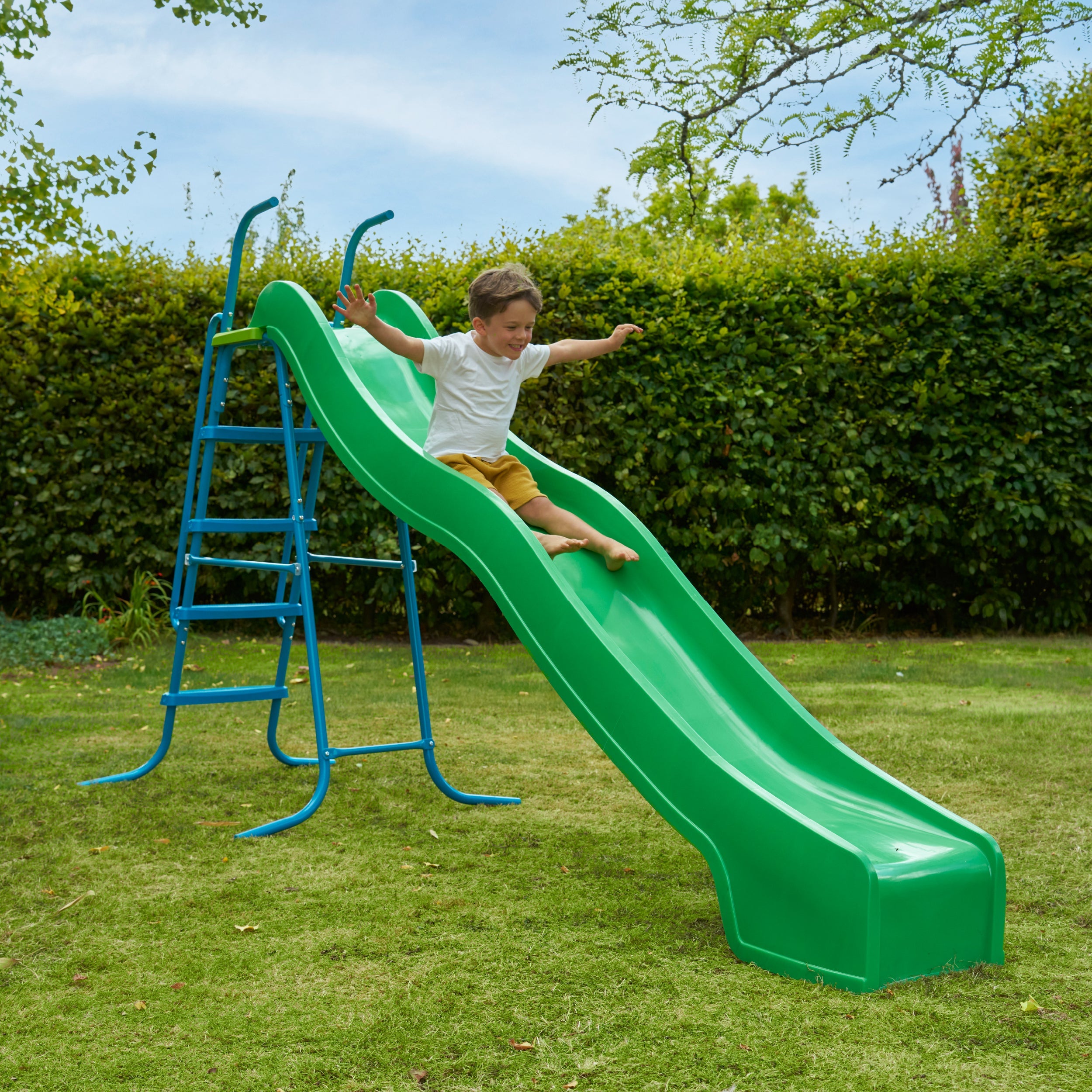 Toboggan ondulé 300 cm avec 5 marches - 2