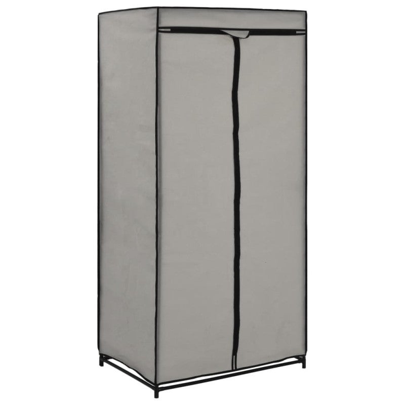 Garde robe Gris 75x50x160 cm - 2