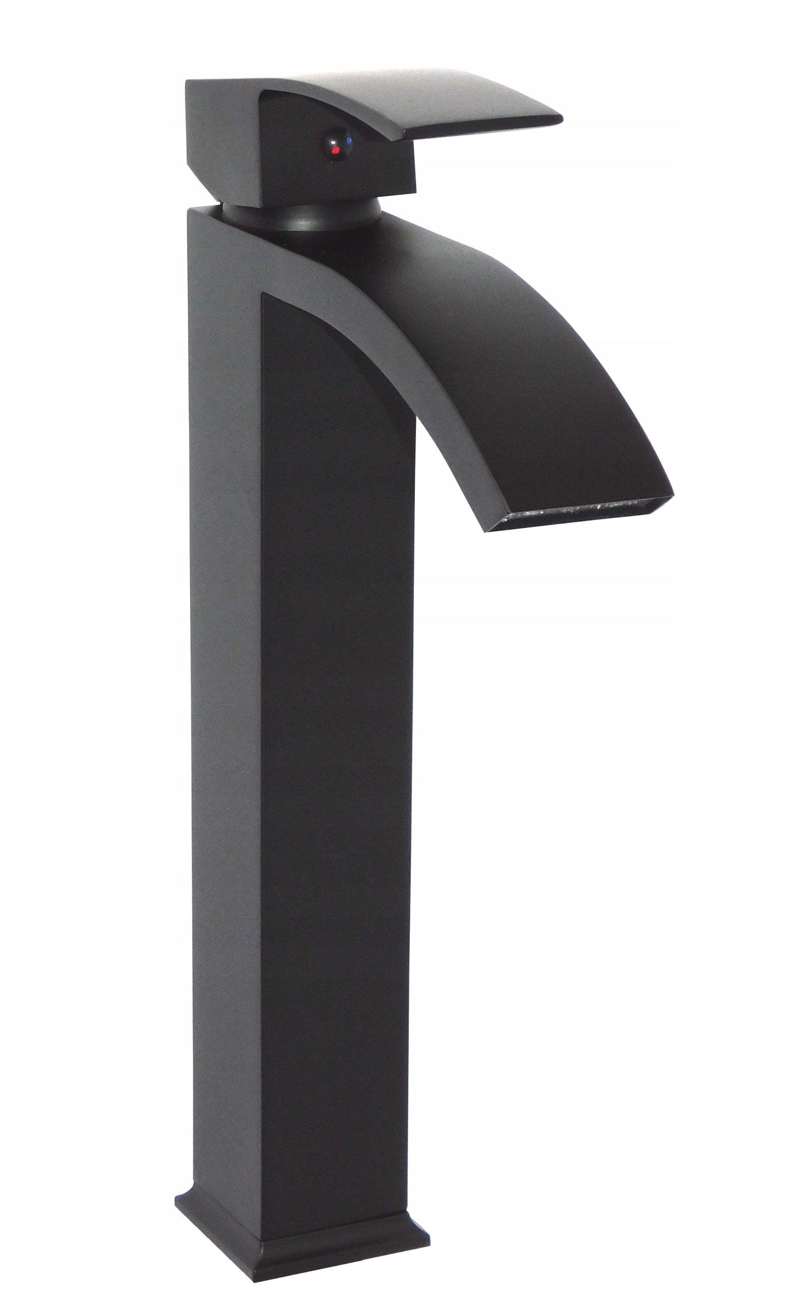 Bateria umywalkowa nablatowa Estiva TELF 32 Black czarna matowa wysoka 32 cm