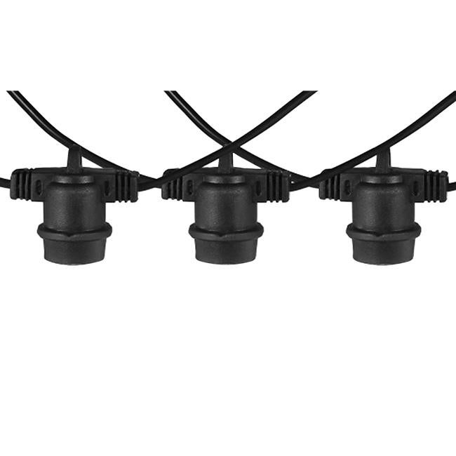 Girlanda świetlna 10x E27 LED 10m IP44 ogrodowa tarasowa czarna MasterLED - 4