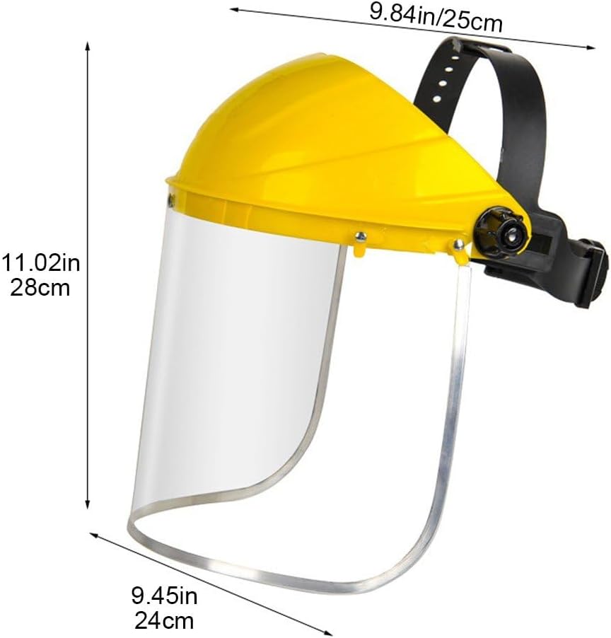 Écran avec Protection Faciale Montée sur Tête, Protection Oculaire, Meulage D'écran, Visière en Polycarbonate Transparent Multi-usages - 3