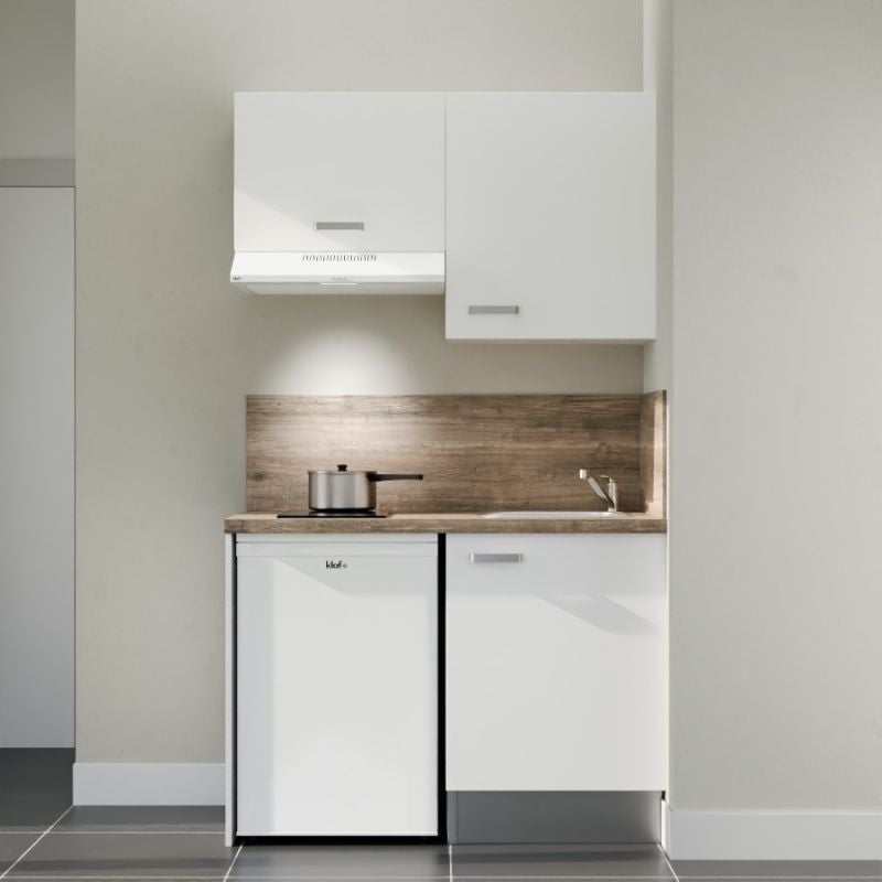 Kitchenette K01L-PT - 120 cm avec plan de travail et évier - 2