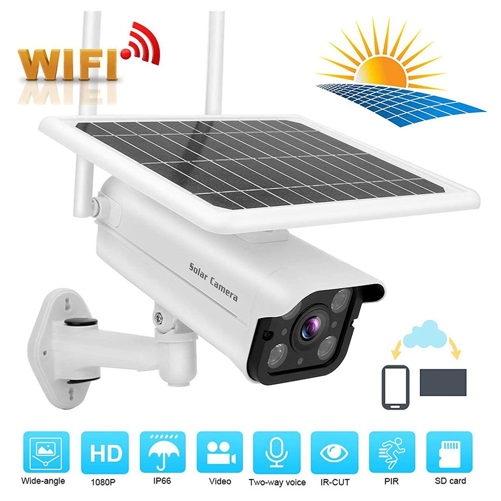 Telecamera Wi-fi Esterno Senza Fili BOIFUN Telecamera Esterna 2K Con Wi-Fi - Sorveglianza 360° Con Pannello Solare E Visione Notturna A Colori Tapo Telecamera - Foto 2