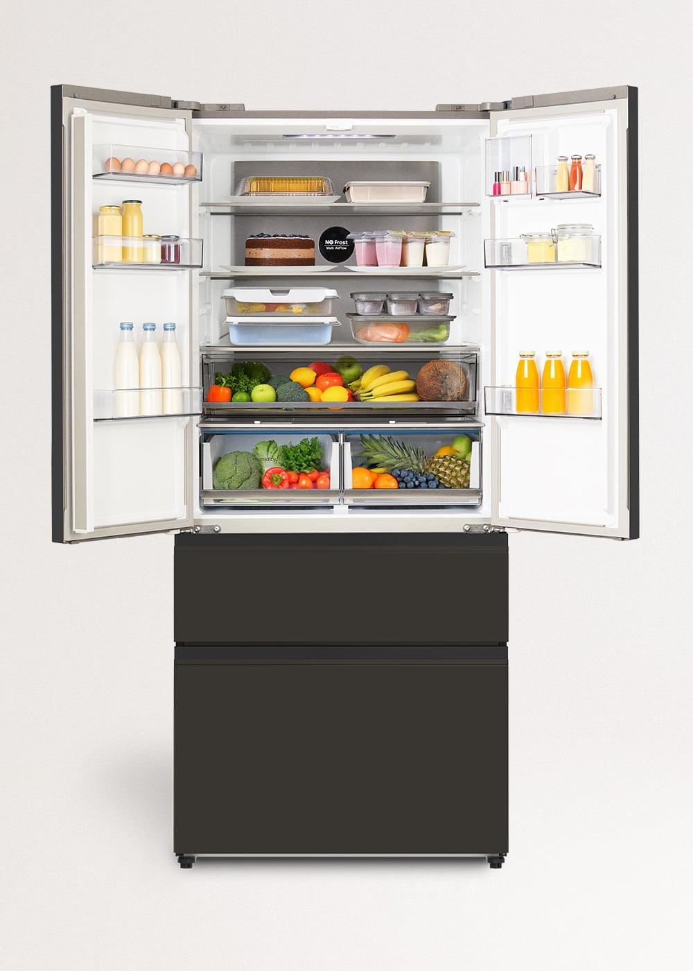 CREATE - FRIDGE STUDIO FRENCH DOOR PRO 509 - Réfrigérateur à porte française 509L No Frost avec Space Pro et Care+- Noir - 3