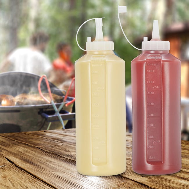3 flaconi da spremere per condimenti, 3 flaconi per ketchup con senape a 3 fori, per spremere la crema di condimento per insalata, per cucina, ristorante e panetteria (720 ml, bianco 3 flaconi da spremere per condimenti, 3 flaconi per ketchup con senape a 3 fori, per spremere la crema di condimento per insalata, per cucina, ristorante e panetteria (720 ml, bianco