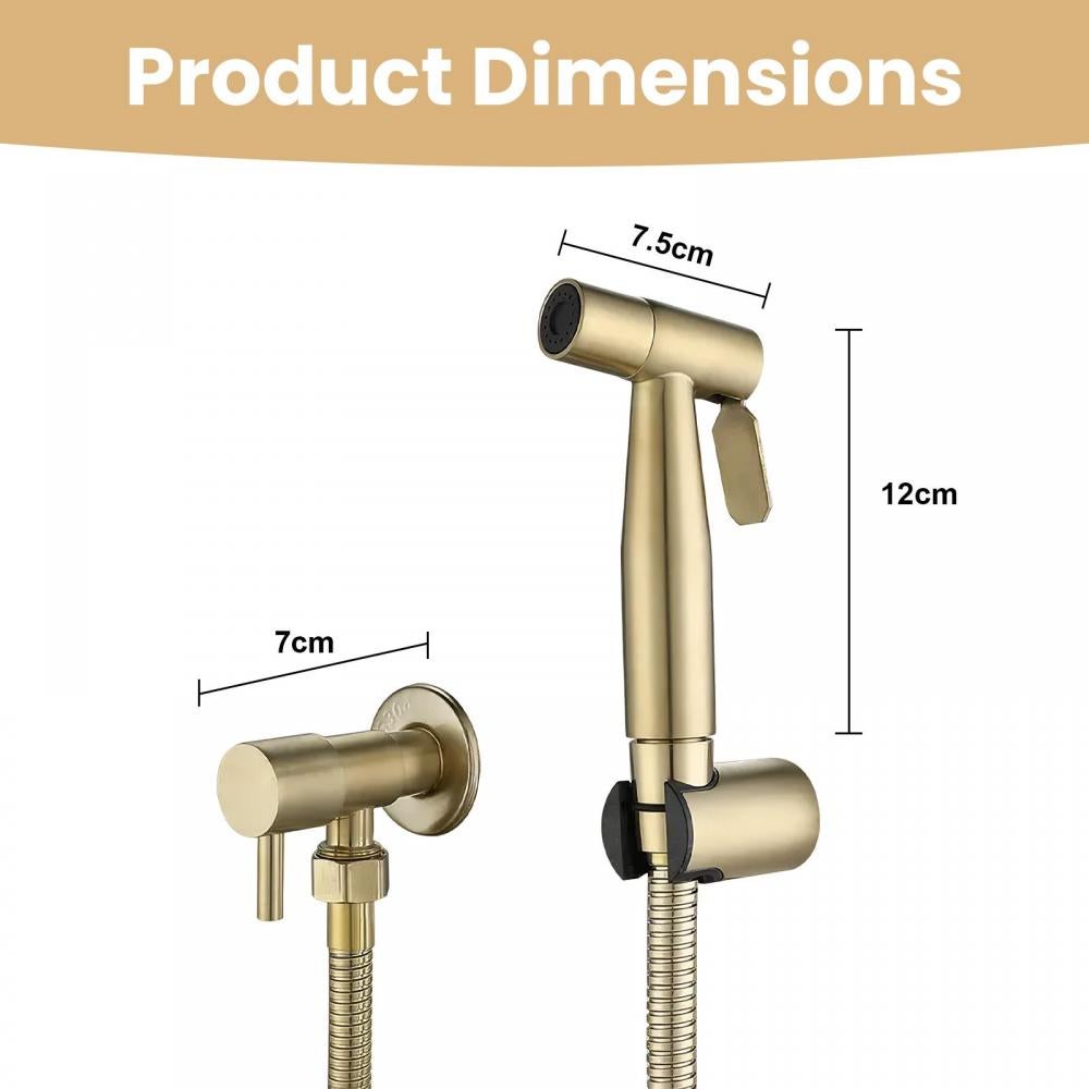 Ensemble Pulvérisateur WC en Acier Inox 304 – Douchette Hygiène Intime, Jet Pressurisé pour Salle de Bain - 2