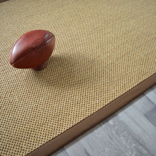 Tapis sisal - Kidara chaume - Ganse brune - 250 x 350 cm - 2