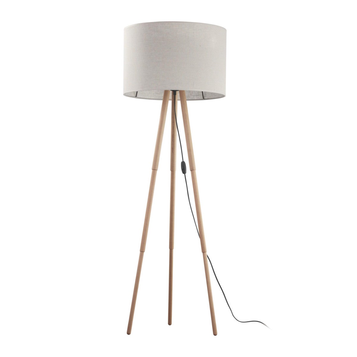 Lampa podłogowa stojąca Tokyo czarno-szara 1xE27x15W wym: 146 x 63 x 63 cm metal TK Lighting