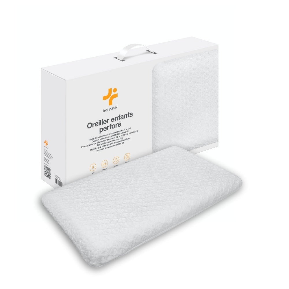 Panda Oreiller Mousse Mémoire De Forme Enfant - Soutien Orthopédique Hypoallergénique 53x38x10 Cm