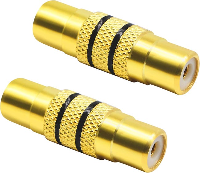 Adattatori RCA Femmina-femmina Placcati In Oro - Set Da 6 Pezzi - Per Collegamenti Audio E Video Di Qualità - Foto 7