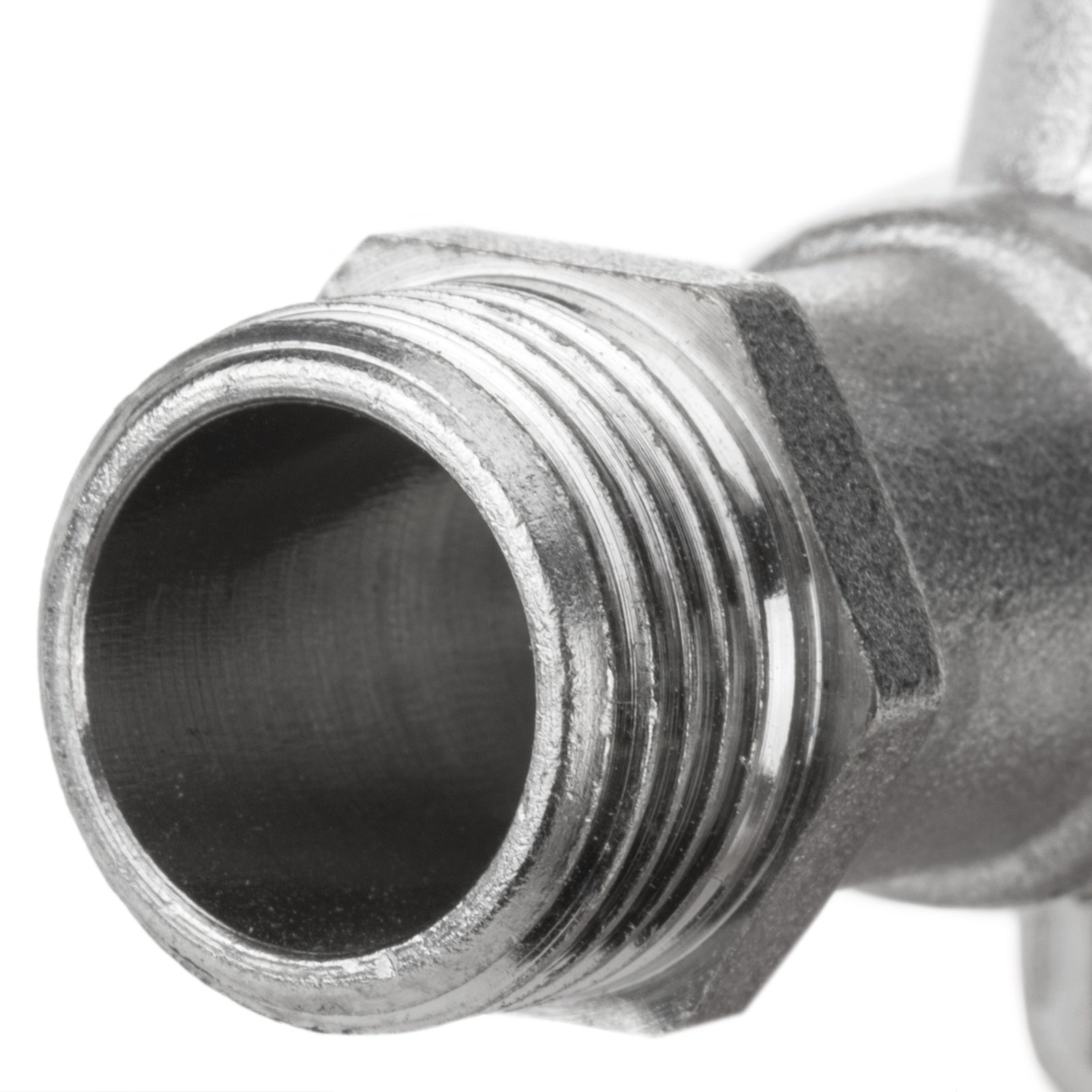 Rubinetto a gomito a sfera con portagomma da 3/4