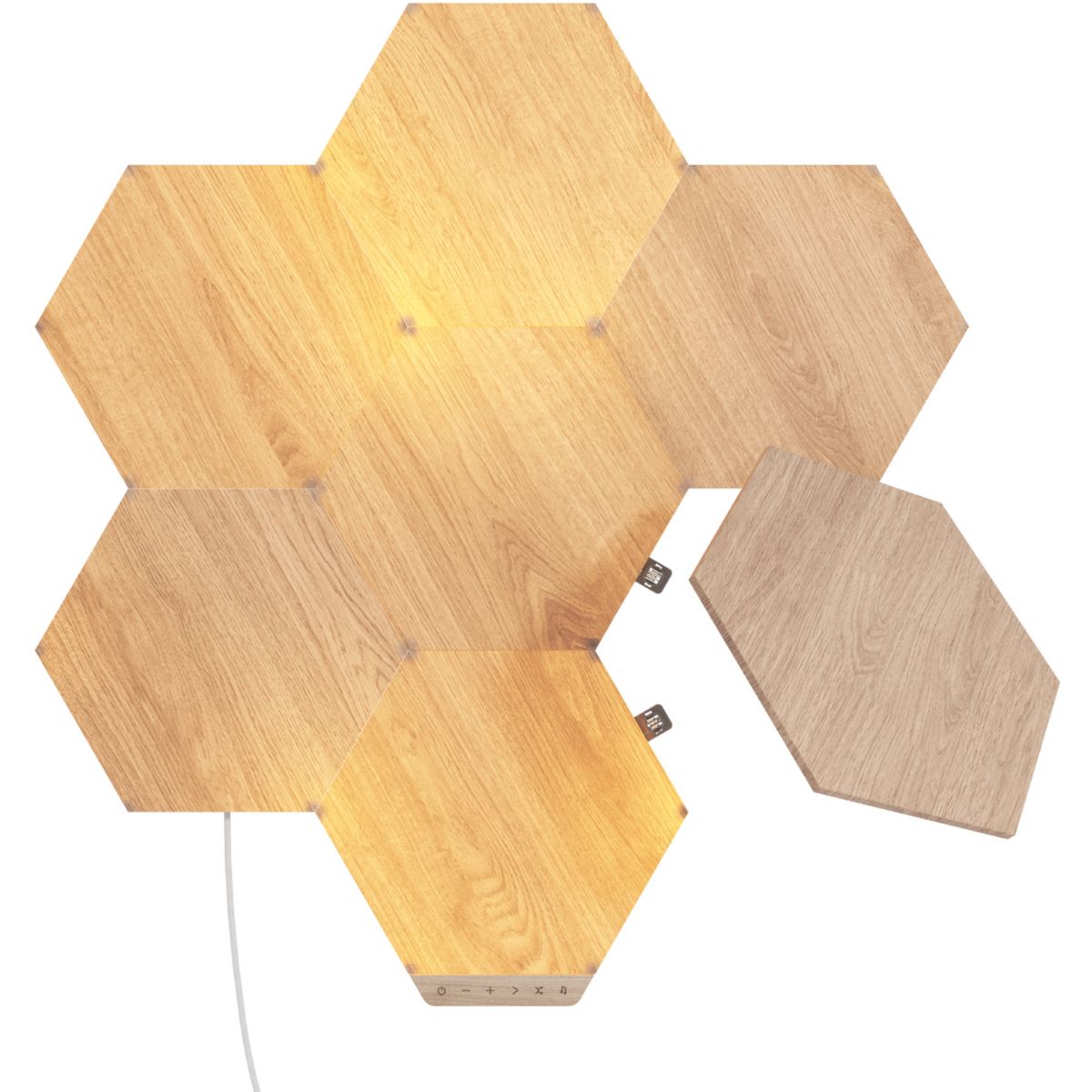 Starter kit esagoni effetto legno Nanoleaf Elements (7 pannelli) - 2