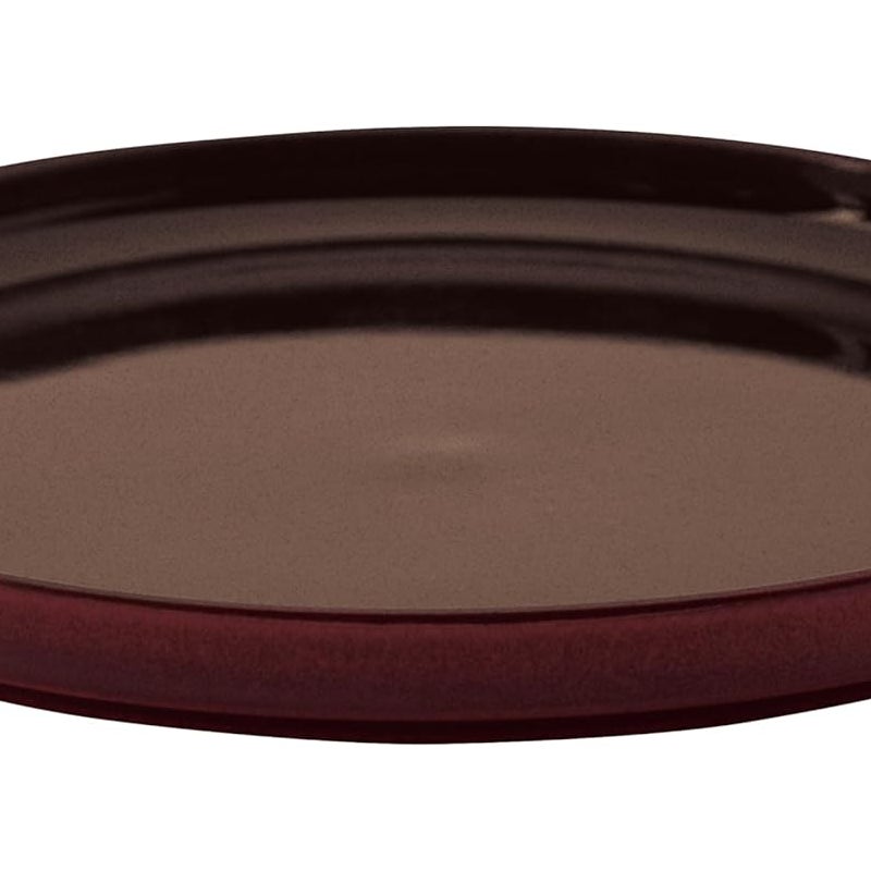 Brązowa ceramiczna tacka na doniczki, średnica zewnętrzna 21 cm, odpowiednia do stosowania wewnątrz i na zewnątrz, tacka drenażowa na kwiaty 1