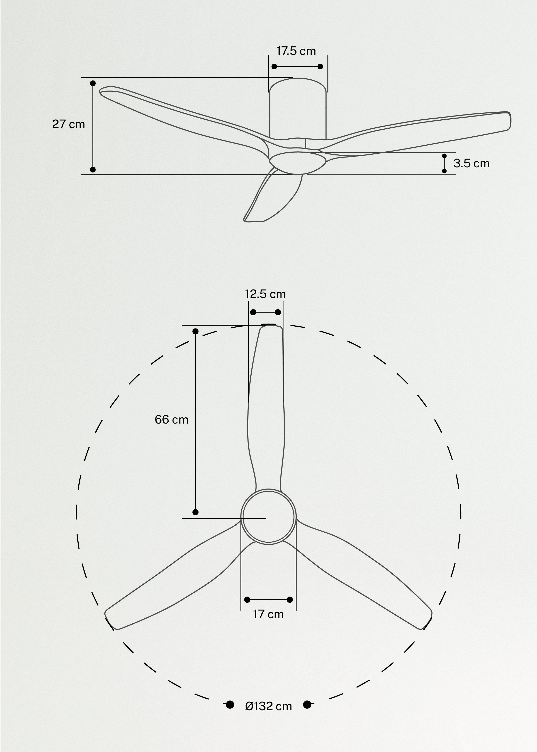 WIND CALM SLIM LIGHT M - Ventilateur de plafond silencieux 40W Ø132 cm 100 % bois avec eclaraige sans wifi - 8