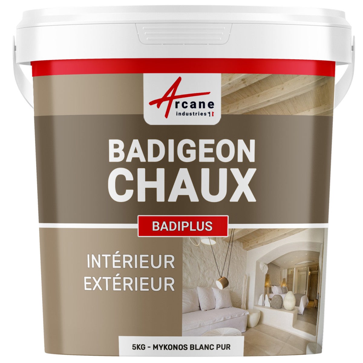 Badigeon à la chaux intérieur extérieur BADIPLUS 5 kg (jusqu'à 25 — free download