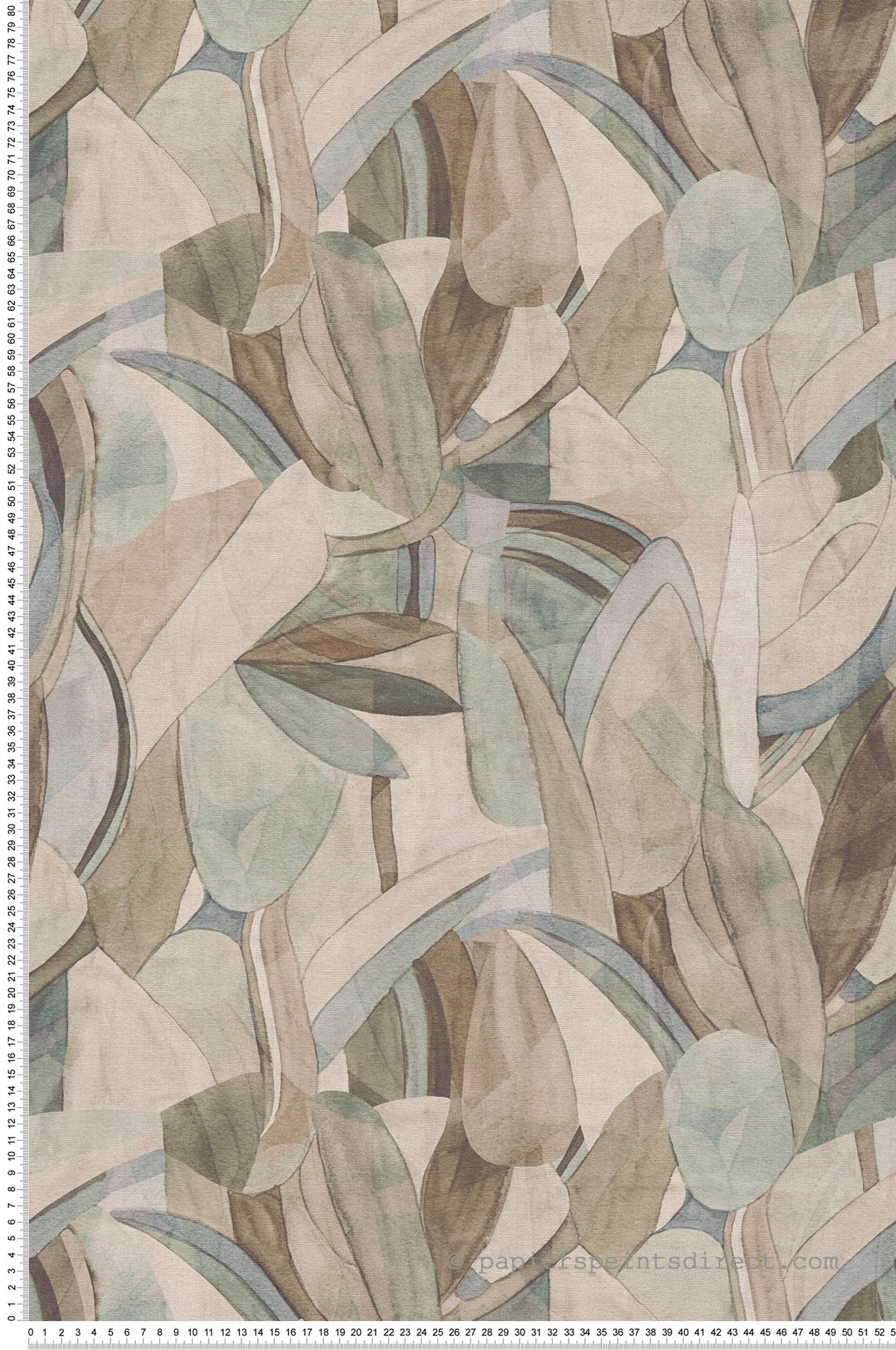 Papier Peint Intissé A.S. Creation Anna D'Andrea Vert - 10,05 M X 0,53 M - Neuf - Rapport Droit 53 Cm
