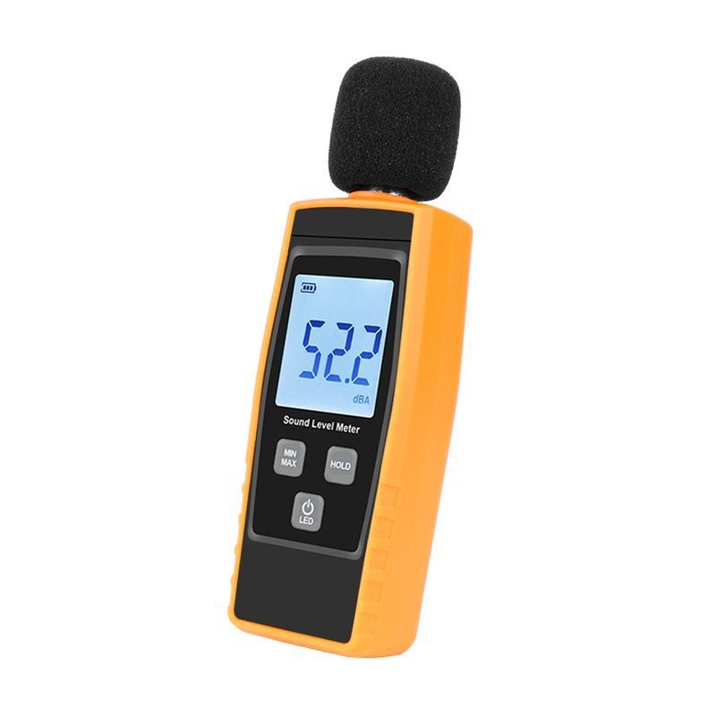 Miernik poziomu dźwięku ręczny 30~130 dB Decybel do pomiaru hałasu z cyfrowym wyświetlaczem LCD z podświetleniem do użytku wewnątrz/na zewnątrz