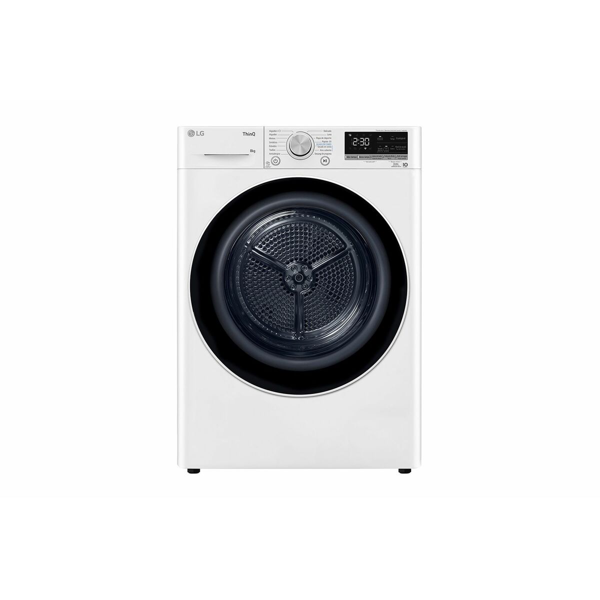 Lg Blanca Secadora 8Kg, C, Con Bomba De Calor Dual Inverter, Serie 900 - Rh80v9av4n - Imagen 3