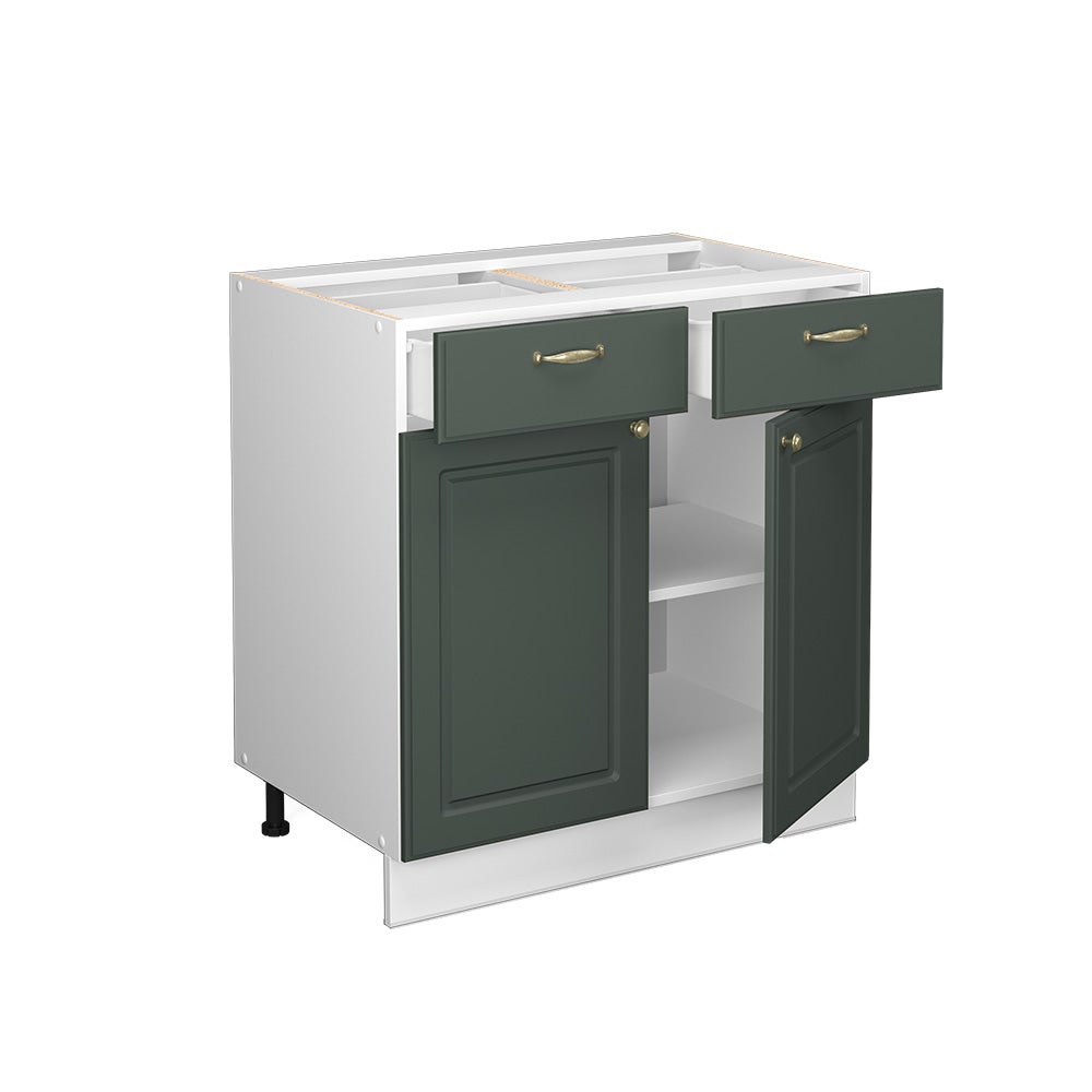Vicco Meuble cuisine Fame-Line, Vert Or Campagne, 80cm sans PT - 4