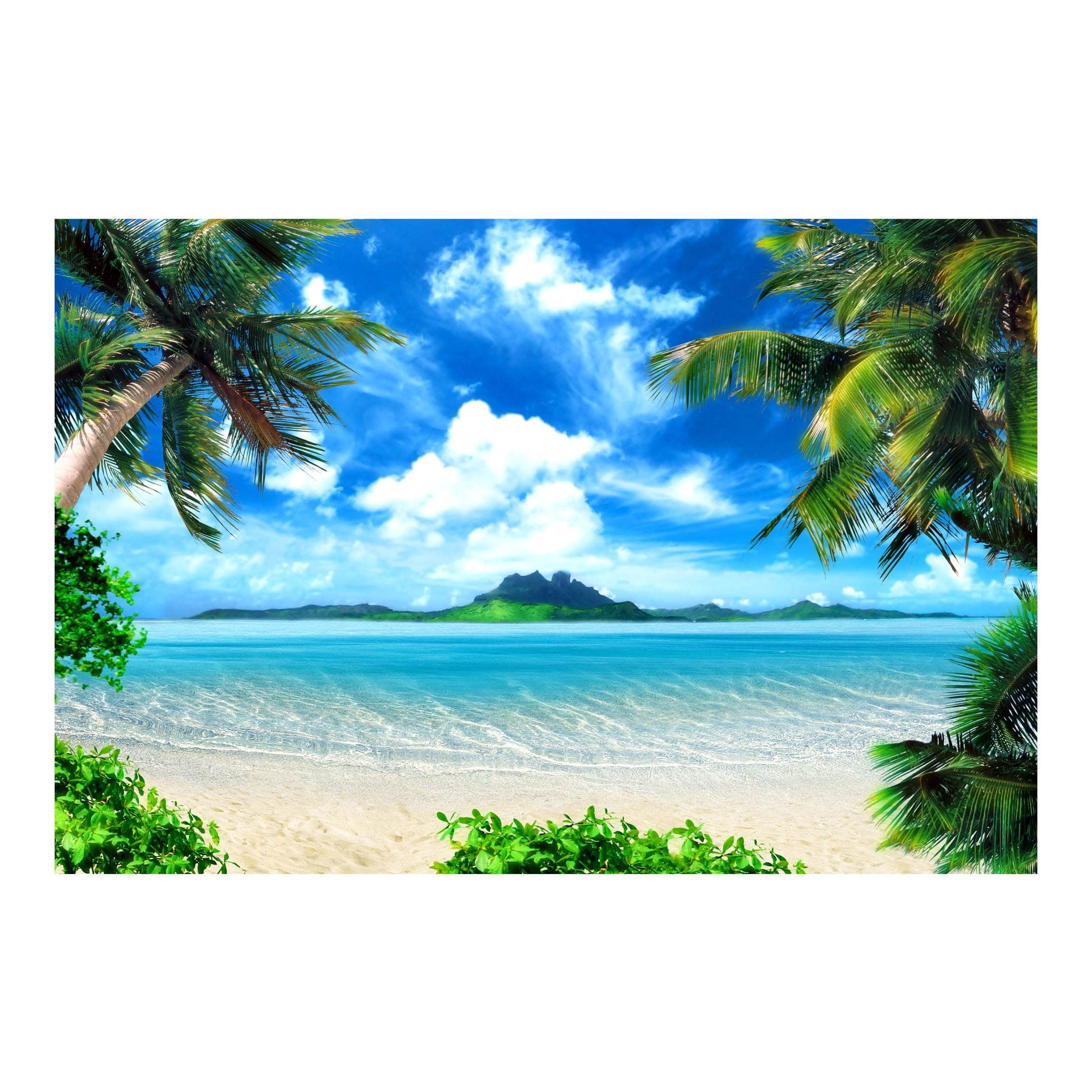 Papel pintado fotomural tropical naturaleza playa 121 - salón dormitorio cocina pasillo - tnt 288 x 190 cm smart