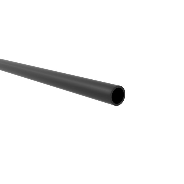 Cornière tubulaire | Fabriqué en PVC | Finition noire | Mesures 10*10*1000mm | Longueur du Cornière 1 mètre | Épaisseur 1 mm | 1 unité