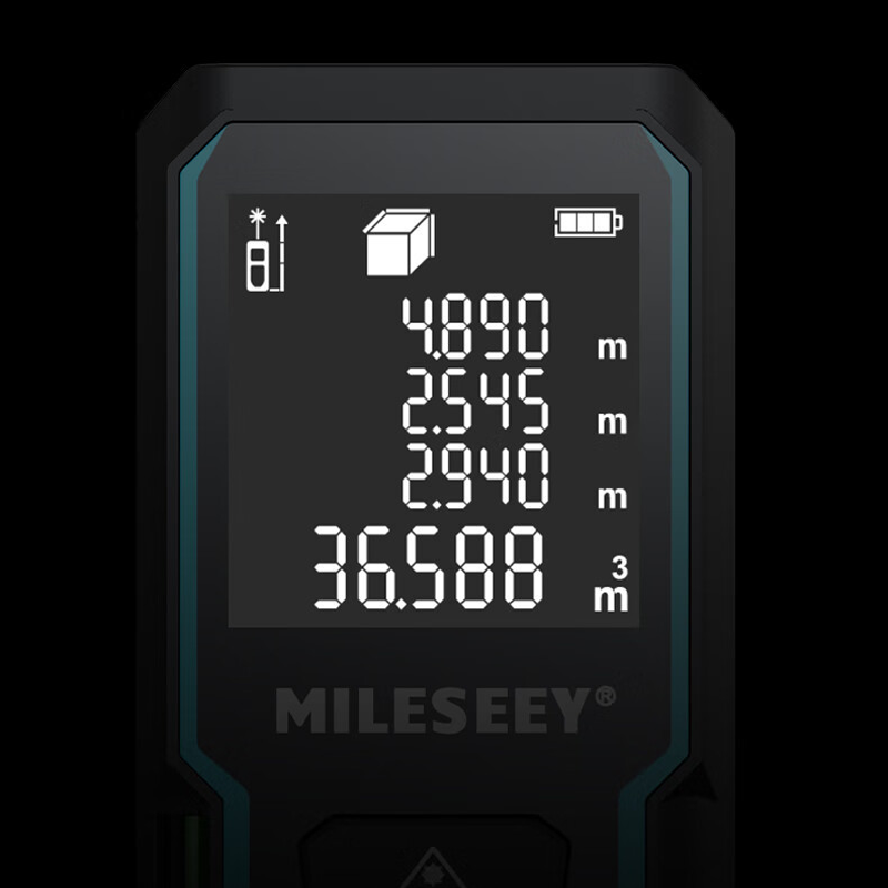 Tester laser 50M con controllo numerico dell'angolo, controllo elettronico, unità metro/poise/tubo e modalità Pitagora - 9