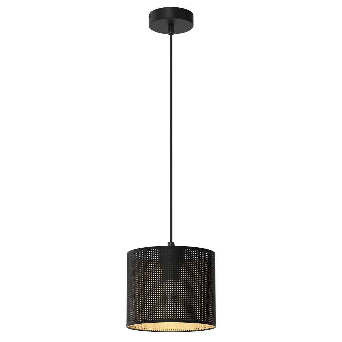 Lampa wisząca Loft Shade czarny matowa-złota 1xE27x15W wym: 110 x 18 x 18 cm metal Luminex