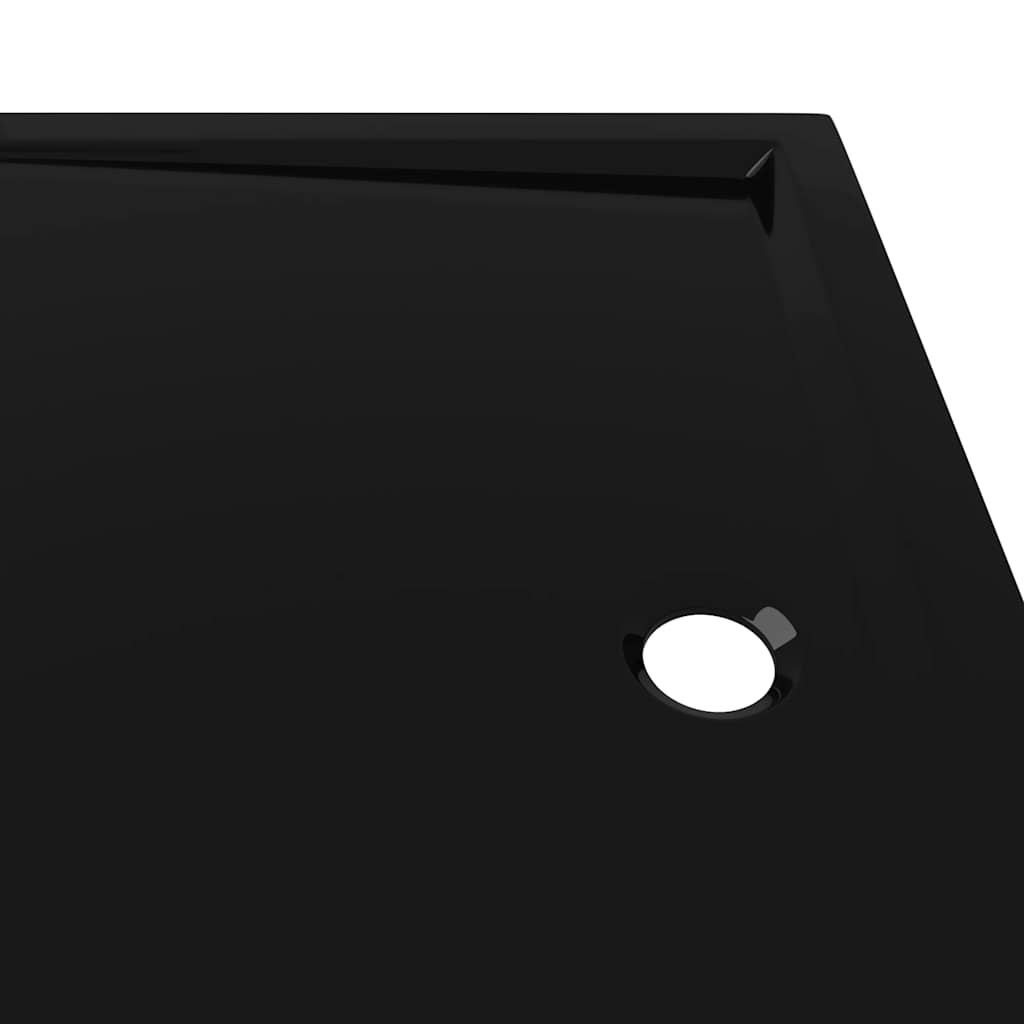 vidaXL Receveur de douche rectangulaire ABS Noir 70x100 cm - 6