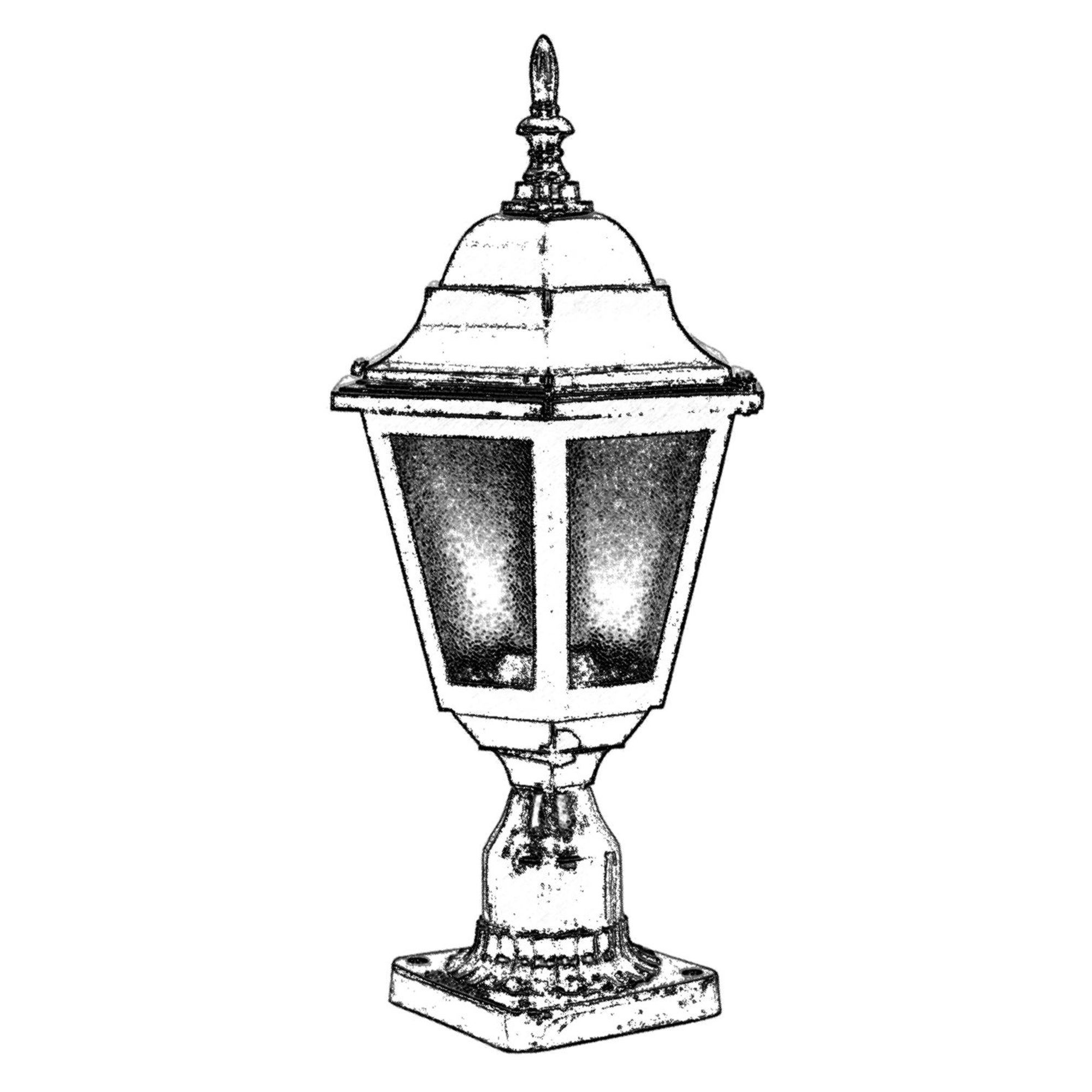 Applique da esterno, struttura in ABS, Colore nero - 2