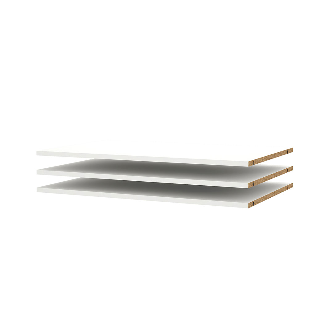 Catania 3 półki 87 cm do 180 cm szafa biała