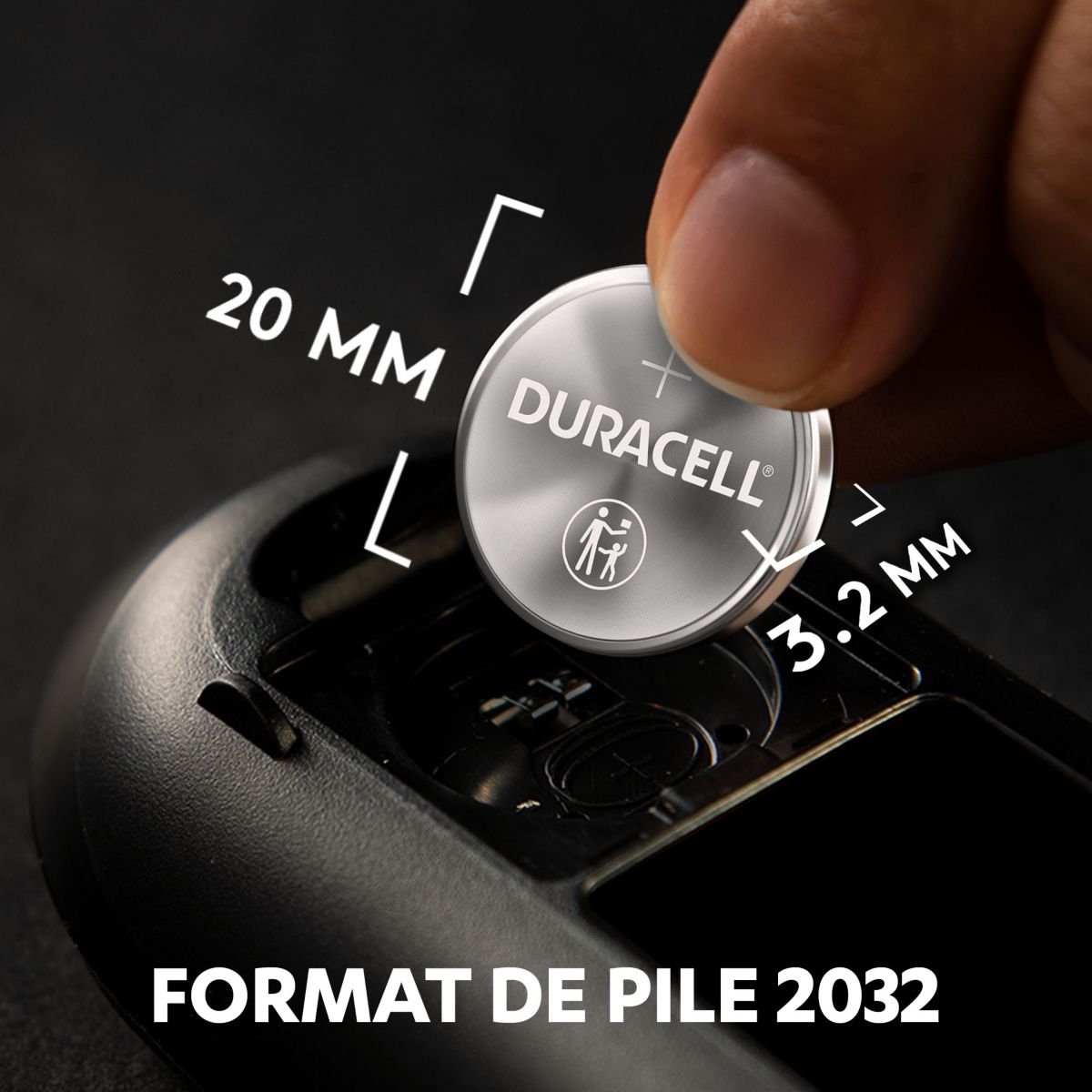 Pacote de 2 baterias tipo boto Duracell DL2032/ 3V - 6