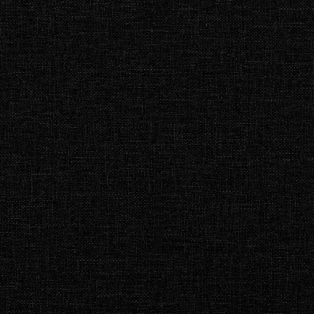 Cadre de lit sans matelas noir 200 x 200 cm tissu - 8