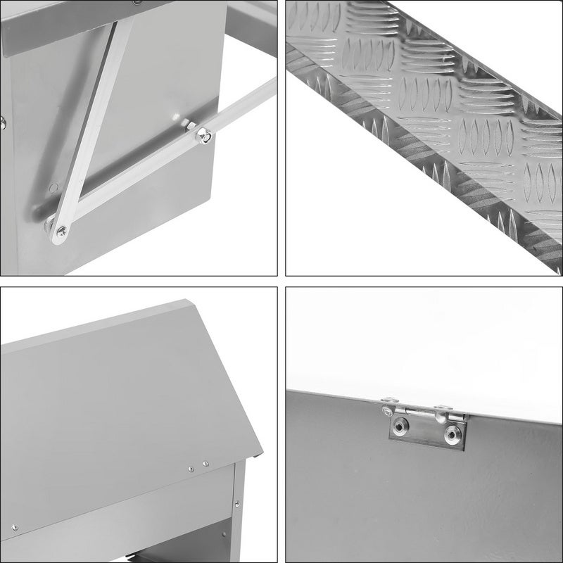 Mangeoire automatique avec pédale antidérapant, 5kg, Anti-nuisibles,Prévenir le gaspillage, acier galvanisé - 9