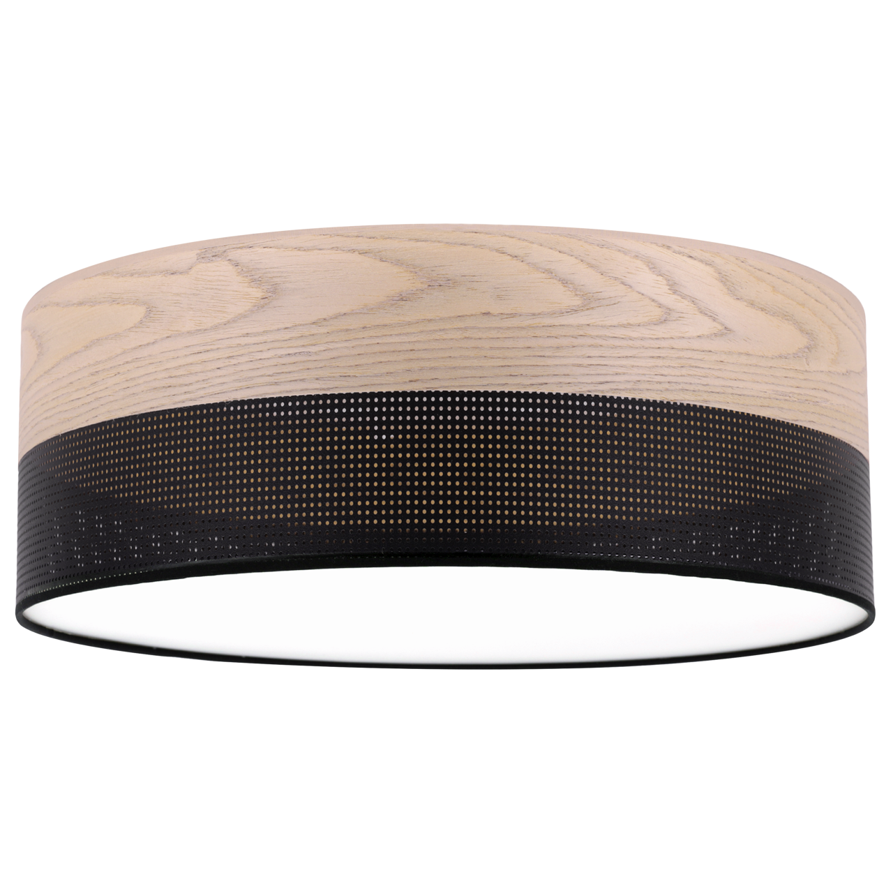 Lampa sufitowa wisząca Wood Plexi loft 1xE27 abażur 40cm dąb klasyczny Light Home LH