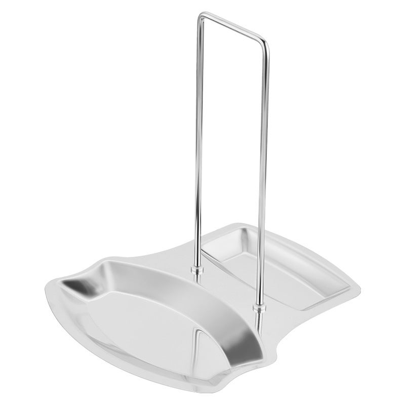 Unikalny stojak na naczynia 2 w 1, ociekacz do naczyń i organizer na pokrywki garnków, uchwyt na tace i uchwyt na łyżki