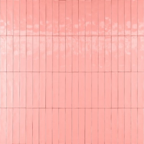 Carrelage Effet Zellige Rose LUZ Rosa 5,3x30cm