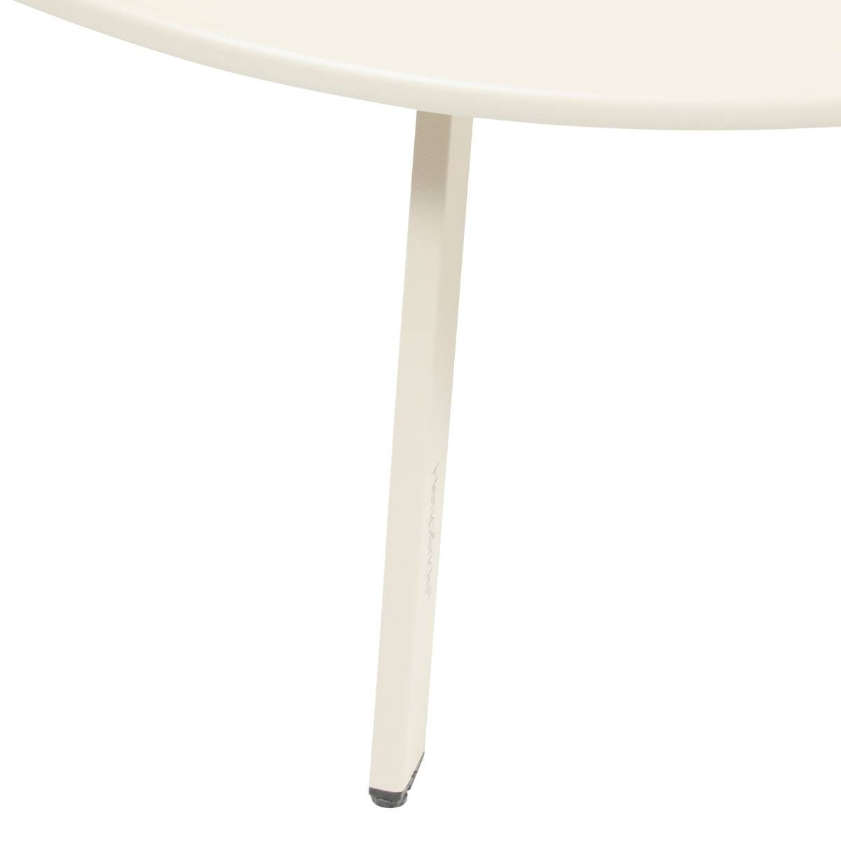 Table d'appoint d'extérieur rond en Acier Beige - 4