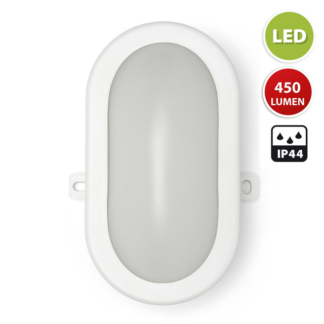 TARTARUGA: Owalny panel LED z wbudowanym oświetleniem 6W białym. IP44