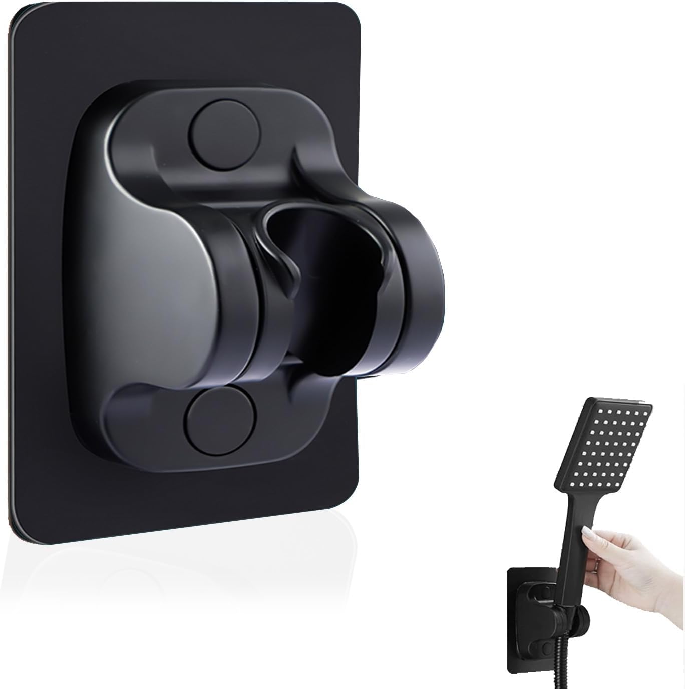 LightBeacon Support De Douche Métal Complet, Réglable 180°, Pour Pommeau Et Douche à Main, Montage Mural Avec Vis