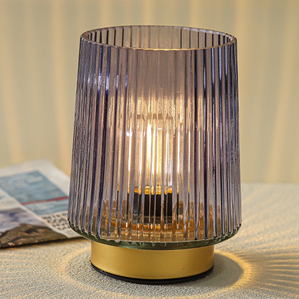 Lampy stołowe do sypialni, bezprzewodowa lampa na baterie z żarówką LED, dekoracyjna lampka nocna