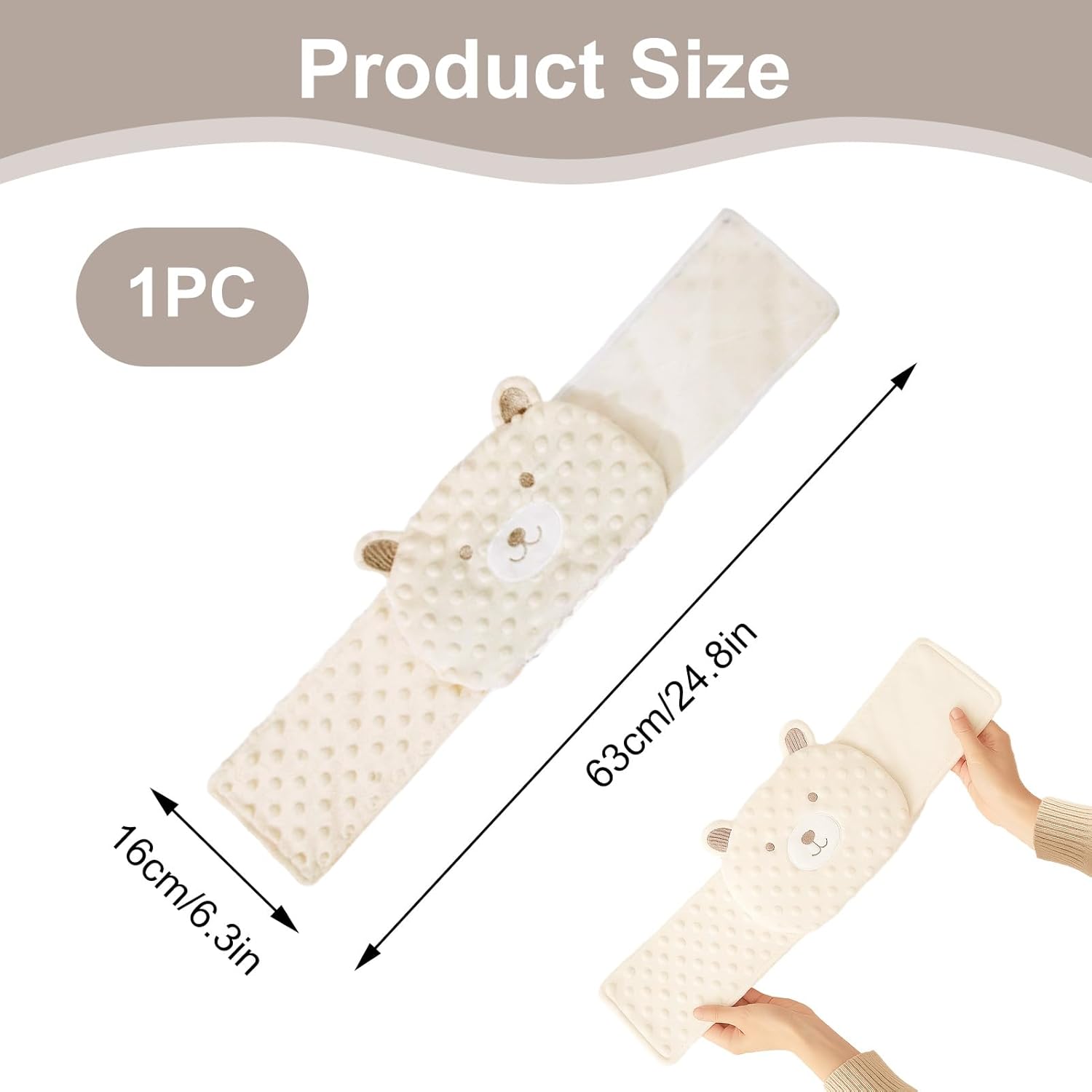 Ceinture Ventre Bébé Anti-colique - Bouillotte Lavable Aux Haricots Rouges - Soulage Les Maux De Ventre Naturellement