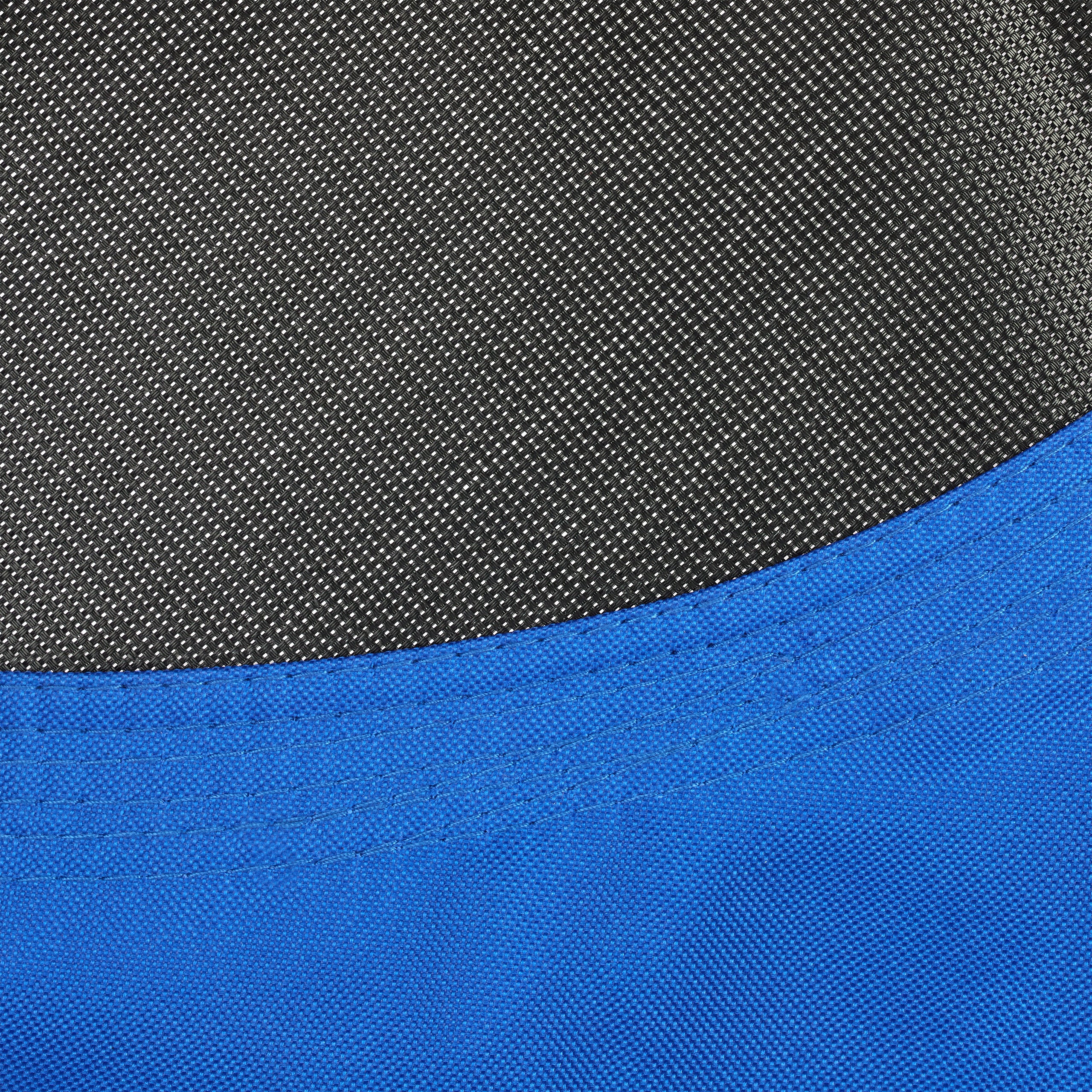 Balançoire nid d'oiseau rond 110 cm à suspendre enfant adulte jardin extérieur Ø 110 cm, 100 kg, bleu, Relaxdays - 8