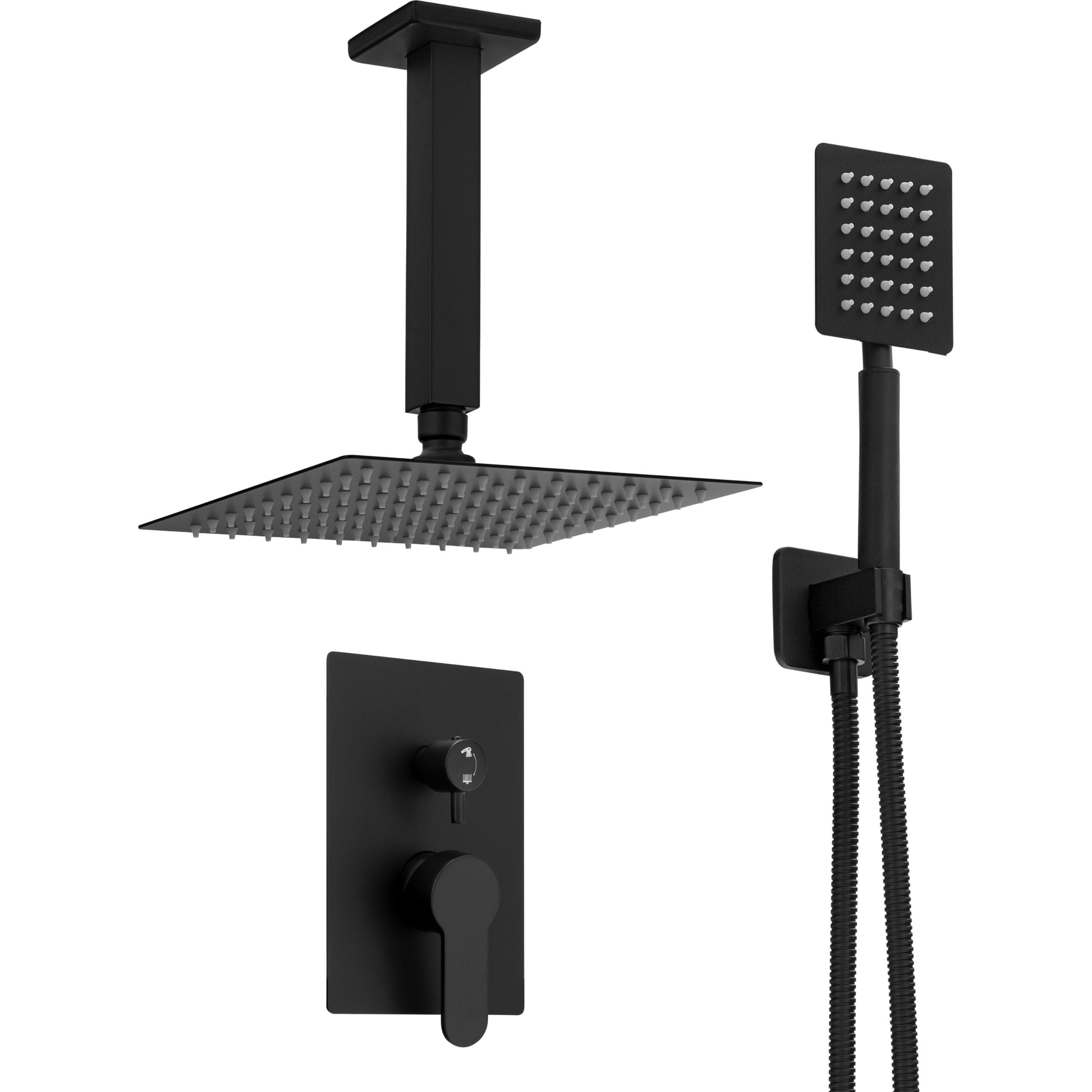 ZESTAW PRYSZNICOWY CUBO PODTYNKOWY SMARTBOX S-1212B CZARNY