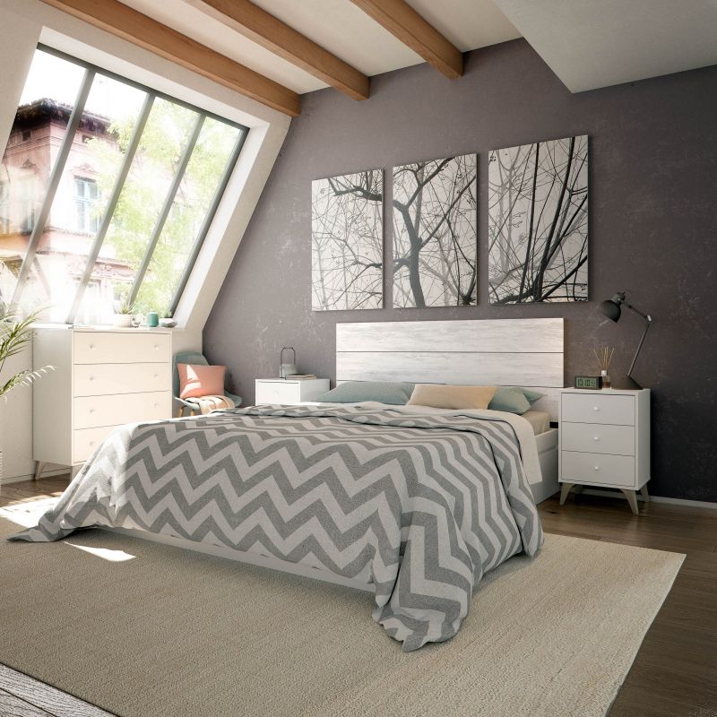 Commode - Sweet - 4 tiroirs - Blanc - 95 x 77.5 x 40 cm - 8