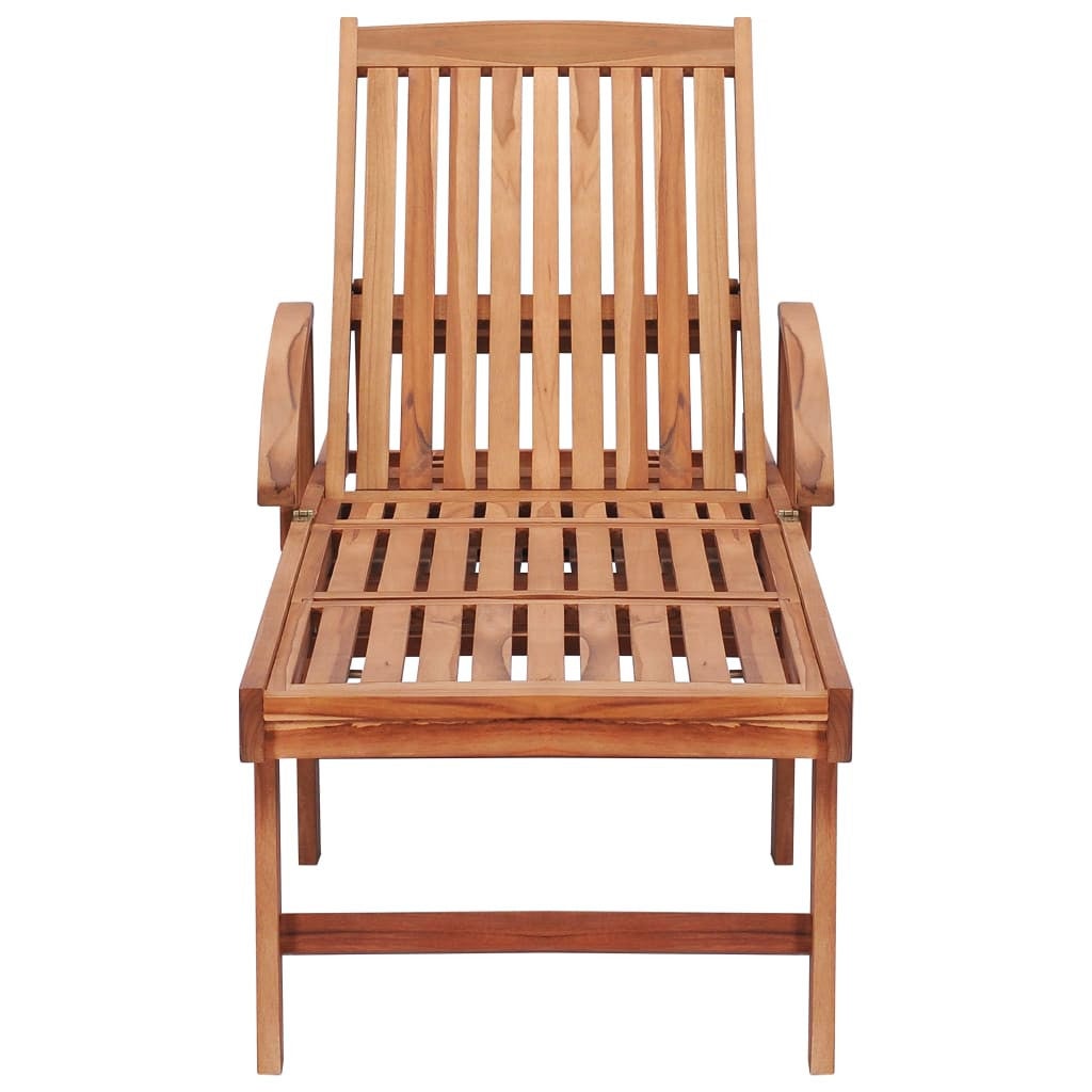 Chaise longue Bois de teck solide 3 - 3