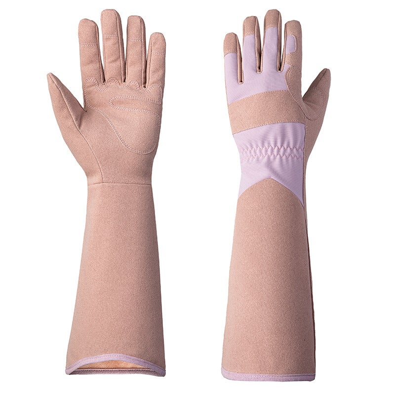Gants de jardinage à motif floral, Manchettes longues pour la protection des poignets, résistant aux perforation, pour la plantation, les de jardinage - 3